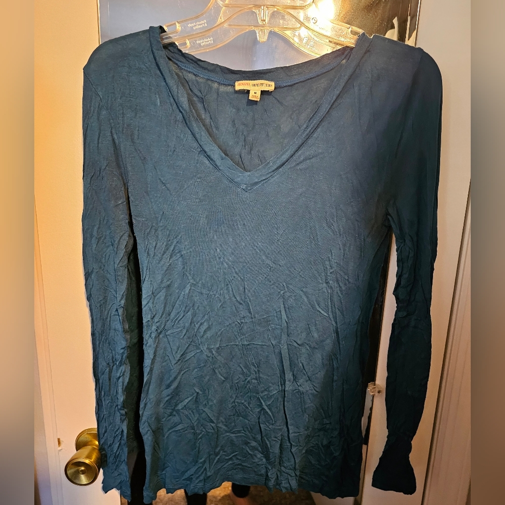 Teal long sleeve shirt